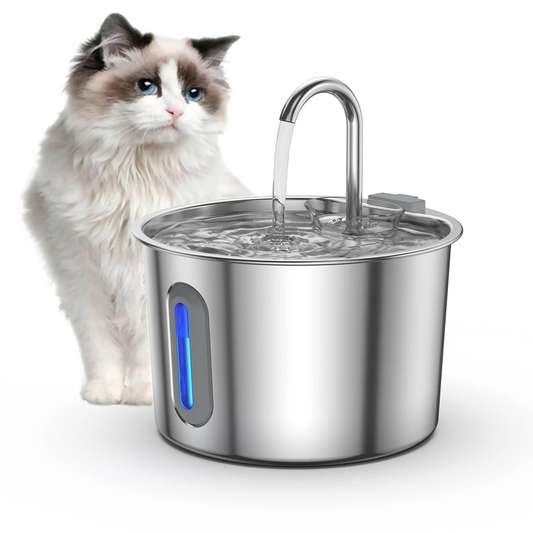 Fontaine à eau, Chat et chien, Inox 2.2L